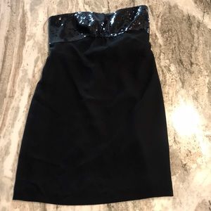 Ann Taylor strapless little black dress